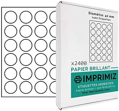 Tiquettes Rondes Diam Tre Mm Pastilles Autocollantes Blanc