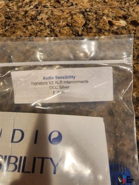 Audio Sensibility Signature Silver Xlr Interconnect M For Sale