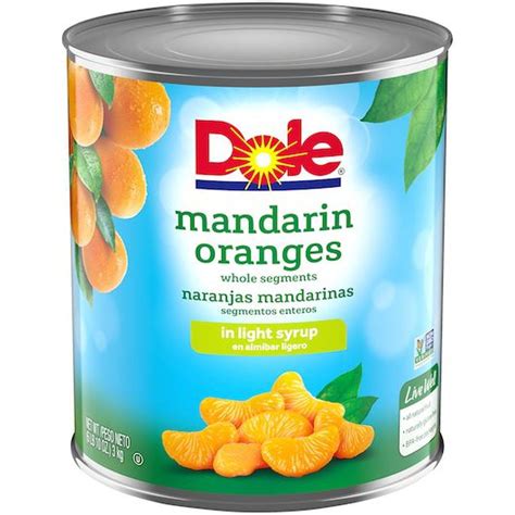 Dole Mandarin Orange In Light Syrup 100 Ounce 6 Per Case Walmart