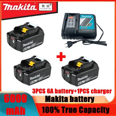 Makita Original 18V Makita 6000mAh Lithium Ion Rechargeable Battery 18v