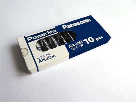 Panasonic Powerline Industrial AAA LR03 MN2400 Alkaline Batteries 1383