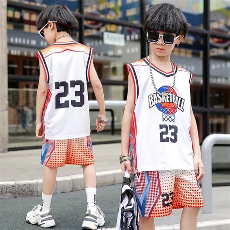 children team training uniform kids basketball jersey quick drying boy