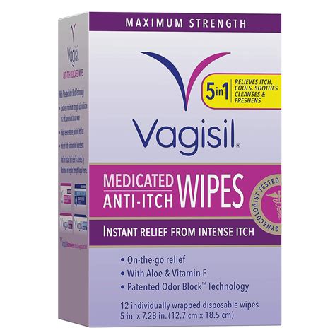 Amazon Vagisil Anti Itch Medicated Intimate Feminine Wipes For