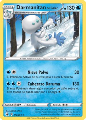 Darumaka De Galar Golpe Fusi N Tcg Wikidex La Enciclopedia Pok Mon