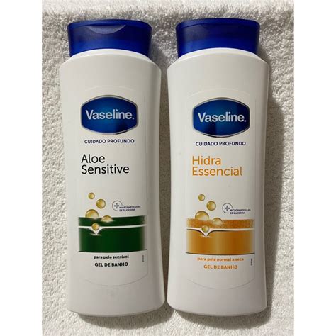 Vaseline Hidra Essencial Aloe Sensitive Shower GeL 700mL Shopee