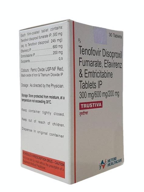 Tenofovir Disoproxil Fumarate Efavirenz Emtricitabine Tablet