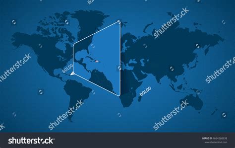 Detailed World Map Pinned Enlarged Map เวกเตอร์สต็อก ปลอดค่าลิขสิทธิ์ 1654268938 Shutterstock