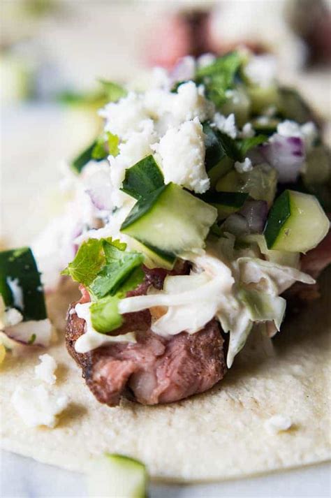 Spicy Lamb Tacos With Mojito Cole Slaw And Cucumber Salsa House Of Yumm