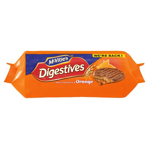 Mcvities Digestives Milk Chocolate And Orange Biscuits 250g Offers