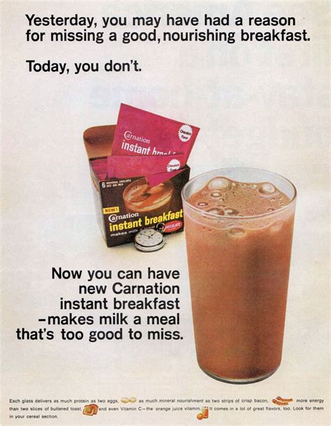 Ad - 1966: Carnation Instant Breakfast