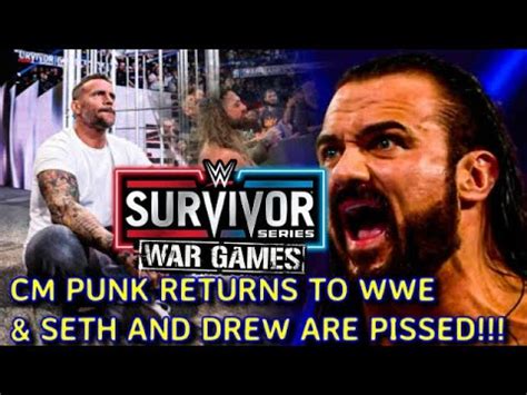 Cm Punk Returns To Wwe At Survivor Series And Seth Rollins Drew