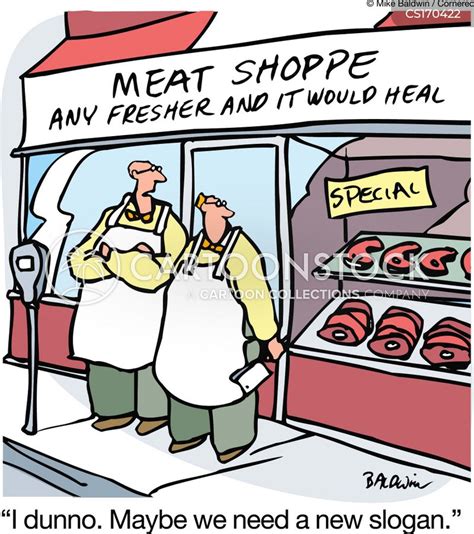 Butchers Shop Cartoons And Comics Funny Pictures From CartoonStock