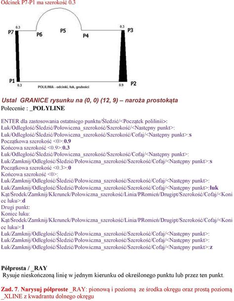 Autocad Teoria I Zadania Z Podstaw Rysowania Rysowanie Linii Prostej