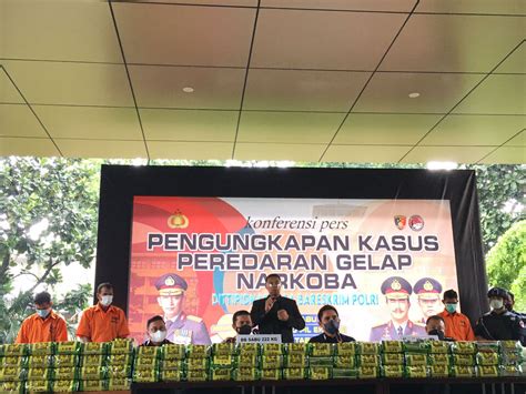 Bareskrim Polri Ungkap Kasus Peredaran Gelap Narkoba Jaringan Malaysia