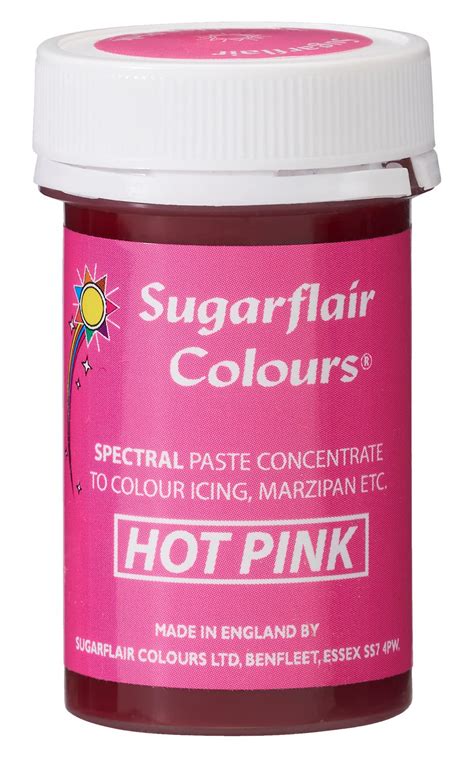 Sugarflair Hot Pink Spectral Food Colouring Paste G Highly