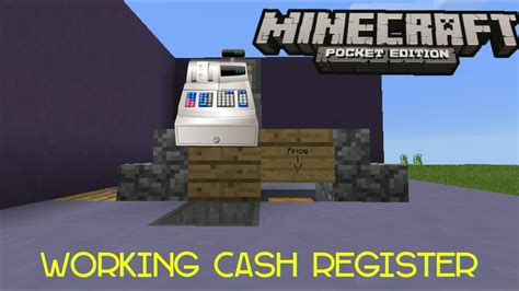 Minecraft Pe Working Cash Register Youtube