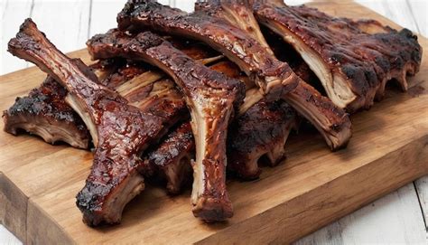 Premium Photo Delicious Roasted Ribs On Wood