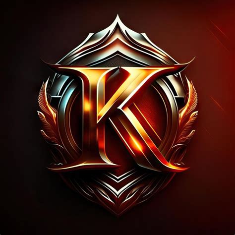 Premium Ai Image Logo Letter K In Gold