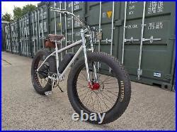 Custom Built Beach Cruiser Electric Fat Bike 26 48V 1000W PAS Throttle