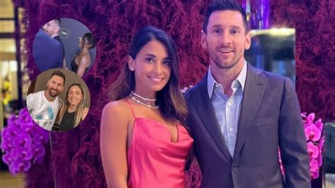 Antonela Roccuzzo Le Tocó La Espalda A Lionel Messi Cuando Sofía Martínez Lo Saludó En El Balón