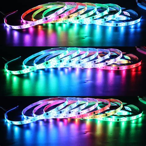 Dc5v Ws2812b Ip65 Waterproof 9ledsft Dream Color Led Strip Light