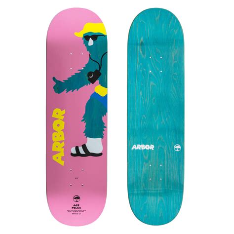 Arbor Skateboards Ace Pelka 875 Daytripper Graphic Skateboard Deck