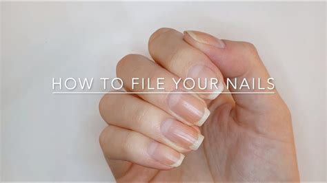 How To File Your Nails Square Shape Youtube