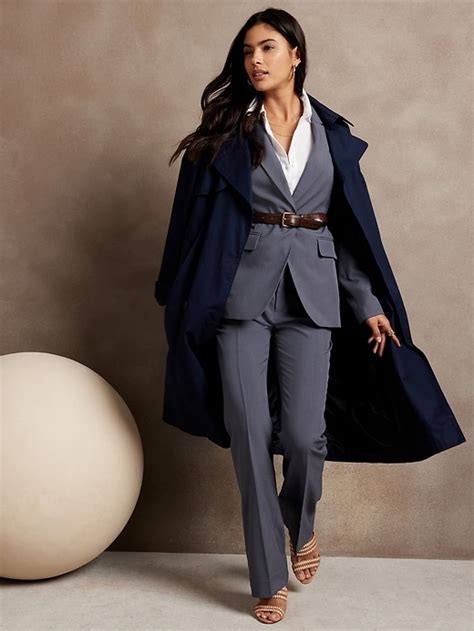 Sculpted Stretch Suit Blazer Banana Republic Factory