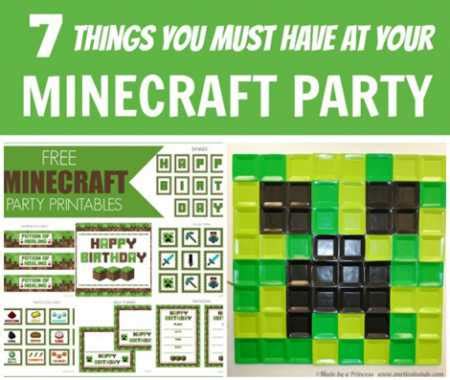 7 Clever Minecraft Party Ideas – Craft Gossip