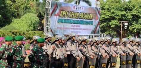 Polres Kudus Gelar Apel Gelar Pasukan Operasi Mantap Brata Candi Tahun