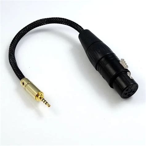 Mm To Pin Xlr Female Trrs Audio Adapter With Shielding Silver