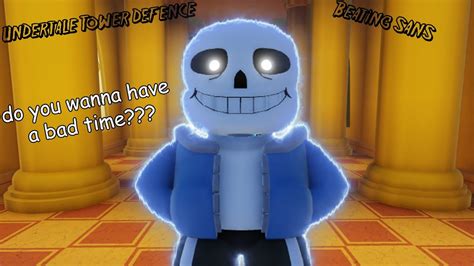 Undertale Tower Defence Beating Genocide Route Final Boss Sans Youtube