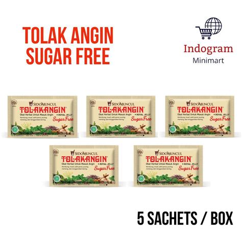 Tolak Angin Sido Muncul Sugar Free Royal Jelly Pcs Box Health