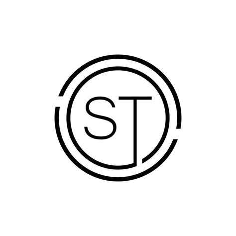 Luxury Letter St Logo Designroyal Premium Letter St Logo Design