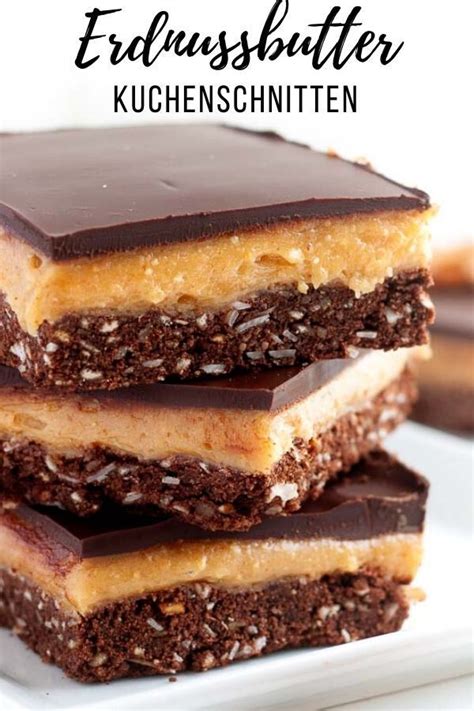 De Kanadisches Nanaimo Bars Rezept Mit Erdnussbutter En Recipe For