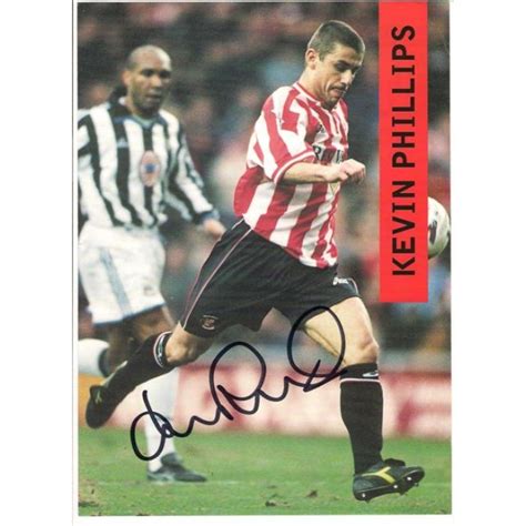 Signed Picture Of Sunderland Footballer Kevin Phillips