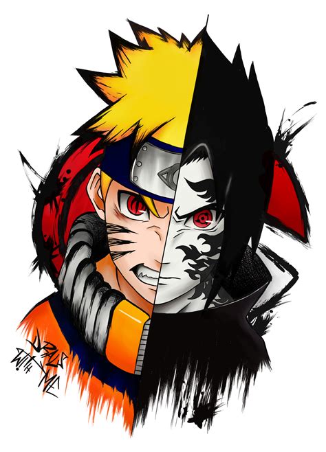 Naruto Vs Sasuke Bryanoo Illustrations Art Street