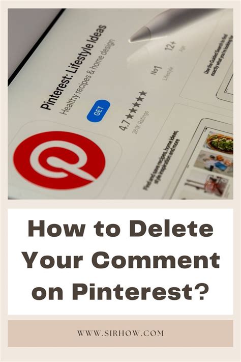 Guide For How To Delete Your Comment On Pinterest Open Pinterest