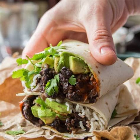 Spicy Black Bean Burritos Connoisseurus Veg