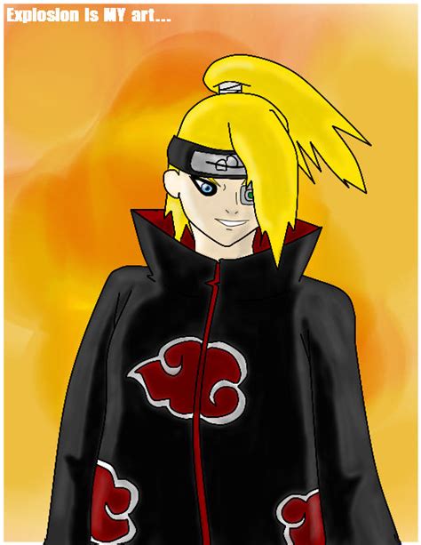 Deidara Explosion Is My Art By Goldarcanine On Deviantart