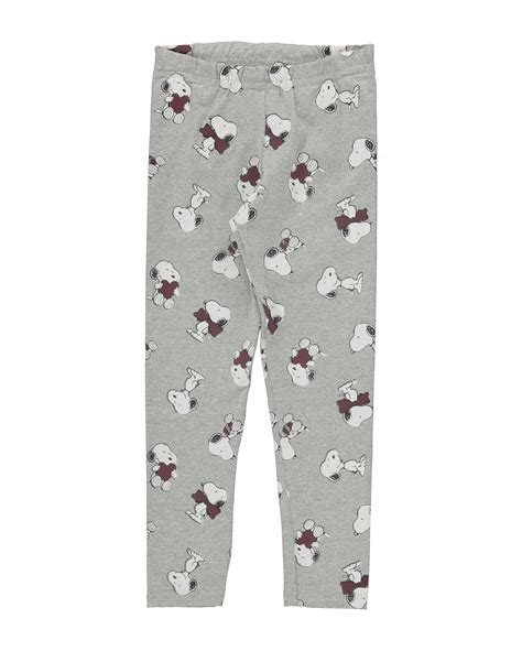 Riachuelo Cal A Legging Infantil Snoopy Cinza Mescla Tam A