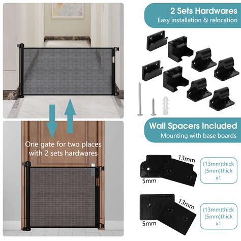 Buy Cosagon Retractable Baby Gate35tallextends To 71wideextra Wide