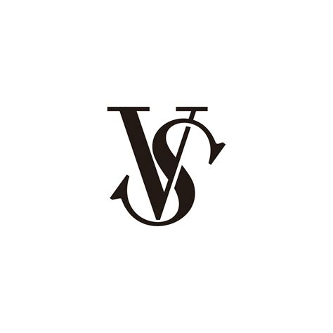 Letter Vs Linked Overlapping Logo Vector 28233370 Vector Art At Vecteezy