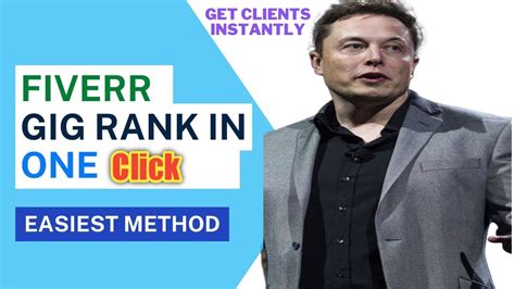 How To Rank Fiverr Gig In Just One Click Rank Fiverr Gig On First