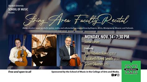 Music Faculty To Present Violin Cello And Classical Guitar Recital