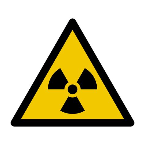 Panneau Danger Mati Res Radioactives Ou Radiations Gravure Concept