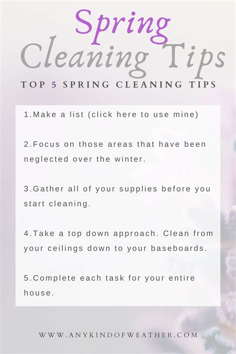 Top 5 Spring Cleaning Tips | Spring cleaning hacks, Cleaning hacks ...