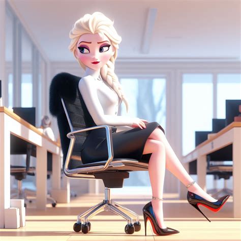 Elsa Office Lady 4 By Warmachine0001 On Deviantart