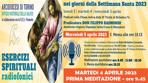 Ore Quarta Meditazione Esercizi Spirituali Della