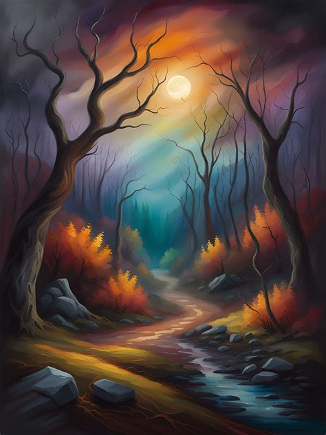 Download Moonlight Night Horror Royalty Free Stock Illustration